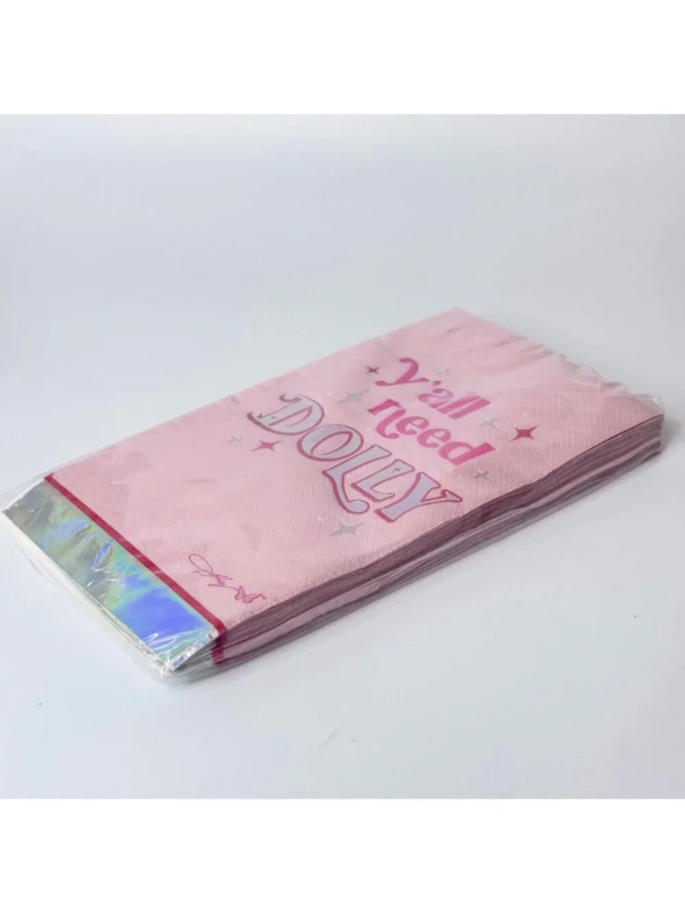 Dolly Parton Pink & Silver Holo Foil 